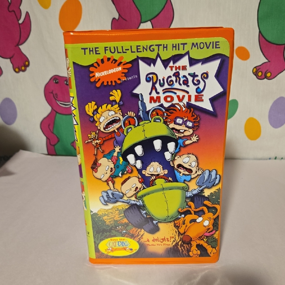 The Rugrats Movie VHS Tape Orange Tape Nickelodeon